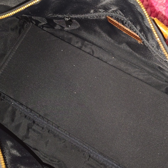 Valentino Garavani Sport Black and Brown Duffel Bag with Leather Accents - Picture 10 of 14